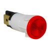 Lampka kontrolna do montażu panelowego 250V, czerwona 12mm Neonowy Molveno