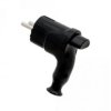Wtyczka kątowa z wypychaczem czarna
