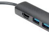 Stacja dokująca VALUE USB typ C, HDMI 4K, 3x USB typ A, Gigabit Ethernet, szara