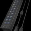 IB-HUB1720-U3 USB 3.0 hub, 18x USB-A, 2x USB-A charging ports