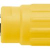 4 mm socket, flat plug connection, mounting Ø 12.2 mm, CAT III, yellow/green, SEPB 6453 NI / GNGE