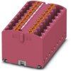 Distribution block, push-in connection, 0.14-4.0 mm², 18 pole, 24 A, 6 kV, pink, 3273325