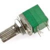 Potencjometr obrotowy 10k ohm liniowy z wyłącznikiem, oś 6x15mm, raster 2,54mm; B10k