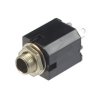 Gniazdo JACK 6.3mm stereo przykręcane czarne box