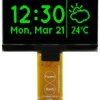 Wyświetlacz OLED 2.42cal Zielony macierz pasywna 128 x 64pikseli Midas TAB I2C, równoległe, SPI