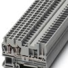 Through terminal block, spring-cage/plug-in connection, 0.08-4.0 mm², 1 pole, 24 A, 6 kV, gray, 3042117