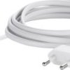 przedłużacz Sygonix Euro SY-5042680, gniazdka: 1, H03VVH2-F 2X 0,75 mm², 5.00 m