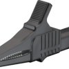 Alligator clip, black, max. 20 mm, L 82.2 mm, CAT II, socket 4 mm, 66.9755-21