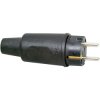 Kopp 179516009 Safety plug Black Rubber 230V IP44 Mains Power Connector