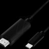 UA0330 USB 3.2 Gen 1 Type-C cable, C/M to HDMI/M, 4K/60 Hz, black, 3 m