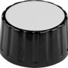 Mentor 334.61 334.61 Pokrętło z nakładką ze znacznikiem czarny (Ø x W) 36 mm x 18.5 mm 1 szt.