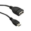 Qoltec Kabel USB OTG 2.0 A żeński Micro USB B męski 0.2m