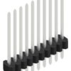 Pin header, 10 pole, pitch 1.27 mm, straight, black, 10060547
