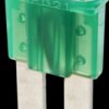 Automotive flat fuse, 30 A, 32 V, green, (L x W x H) 9.1 x 3.8 x 15.3 mm, FM2030