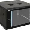 Szafa wisząca RW666 6U 19 czarna spawana 600x368x600mm 70kg