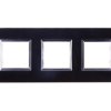 DANTE Ramka potrójna szkło BLACK GLASS 4509183