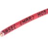 Przewód montażowy 0,75 mm2 Czerwony RS PRO Bezhalogenowe 18 AWG 500 V dł. 100m 24/0,2 mm +90°C BS EN 50525-3-41, Klasa