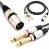 Kabel XLR Męski 2x Wtyk Jack 6.3 Mono Vitalco 5m MK35