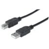 Kabel USB A-B M/M 1,0M USB2.0 Hi-Speed Czarny 353588