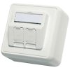 Telegartner 100021382 Network Outlet Surface Mount Double Gang Alpine White