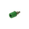 Gniazdo bananowe montażowe 4mm 24.247.4 zielone 24A 60V / 10595