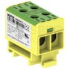 Listwa zaciskowa 2-torowa Al/Cu 2,5-35mm2 270A 1500V na szynę TH35 żółto-zielony OTL35-2 MOREK