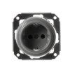 CERAMICZNE GNIAZDO SCHUKO PODTYNKOWE SZARE BEZ RAMKI 2GP03SGBR