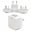 StarTech USB2PACWH 5V 3.4A Dual USB USA/UK/EU/AU Wall Charger White