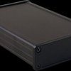 Aluminum enclosure, (L x W x H) 160 x 104 x 32 mm, black (RAL 9005), IP65, 1457L1601BK