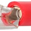 Faston plug, 6.3 x 0.8 mm, L 22 mm, insulated, straight, red, 0.5-1.0 mm², 35135.000.000