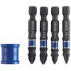 IRWIN® 1923416 Phillips/Pozidriv Impact Magnetic Screwdriver Bit Set, 5 Piece