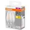 2Pak Żarówka Led E14 B35 4W 40W 470Lm 2700K Ciepła 300 Filament Osram Base