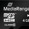 MR956 MicroSDHC-Card 4GB - MediaRange Class 10 - with Adapter