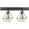 Lampa sufitowa nowoczesna 4xE27 FEBRIS BLACK/GOLD