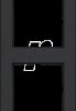 WAD7400BM 4-way frame, C.1, night black, matt