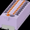 3273916 PTFIX distributor block, 10/18x4, violet