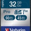 47021 SDHC-Card 32GB, Verbatim Pro - U3