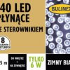 Lampki Bulinex płynące 140led białe zimn e 6 95m
