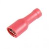 Konektor izolowany żeński czerwony 6,4x0,8mm