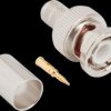 BNC plug 50 Ω, RG-59, RG-62, Belden 8221, Belden 9228, crimp connection, straight, 031-321-10RFX