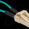 86931 Fiber optic loopback adapter, LC / OM3, multimode, beige