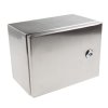 Skrzynka ścienna 240 mm 180 mm 150 mm IP66 Stal nierdzewna typu 304 RS PRO