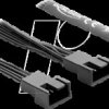 84543 Y-Fan Cable 1 x 4 pin PWM female to 2 x 4 pin PWM male black - 5