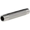Double pipe nipple, L 60 mm, 50 bar, steel, galvanized, for pipe systems, 113226