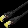 21150753 Patch cable, Cat.6a, S/FTP, outdoor, black, 3 m