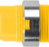 4 mm socket, flat plug connection, mounting Ø 12.2 mm, CAT III, yellow, SAB 7560 NI / GE