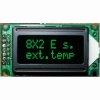 Wyświetlacz LCD alfanumeryczny 2x8, podświetlenie zielone (pure green), cyrylica, LCD-AC-0802E-DIG G/KK-E6 C PBF