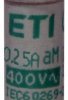 Wkładka topikowa cylindryczna CH10x38 aM 0,25A/500V 002652008 /10szt./