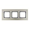 Ramka potrójna metalowa satynowy blask DRN3/79 Kontakt Simon54 Nature