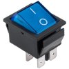 Przełącznik kołyskowy pojedynczy niebieski (DPST 4P) z podświetleniem
